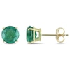 Thumbnail Image 1 of 6.0mm Emerald Stud Earrings in 10K Gold