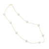 Thumbnail Image 1 of 7.0-7.5mm Freshwater Cultured Pearl Station Necklace in 14K Gold