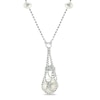 Thumbnail Image 1 of 8.0-8.5mm Freshwater Cultured Pearl Imperial Lace Necklace in Sterling Silver