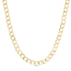 Thumbnail Image 0 of Men's 7.0mm Curb Chain Necklace in Hollow 14K Gold - 20"