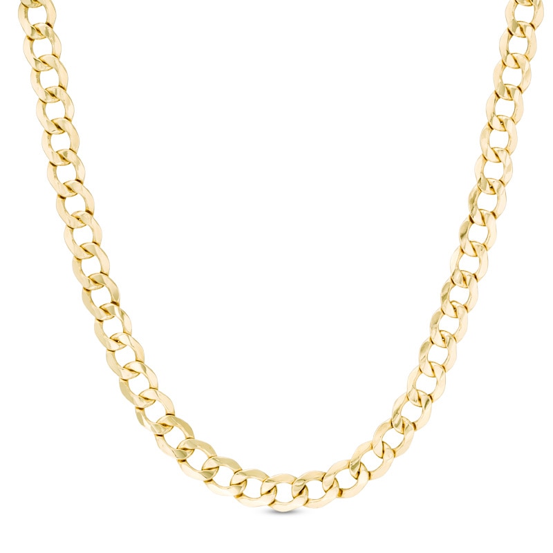 Zales Men's 14K Gold Curb Chain Bracelet