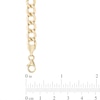 Thumbnail Image 1 of Men's 7.0mm Curb Chain Necklace in Hollow 14K Gold - 20"