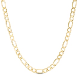 Men's 7.2mm Light Figaro Chain Necklace in 14K Gold - 26&quot;
