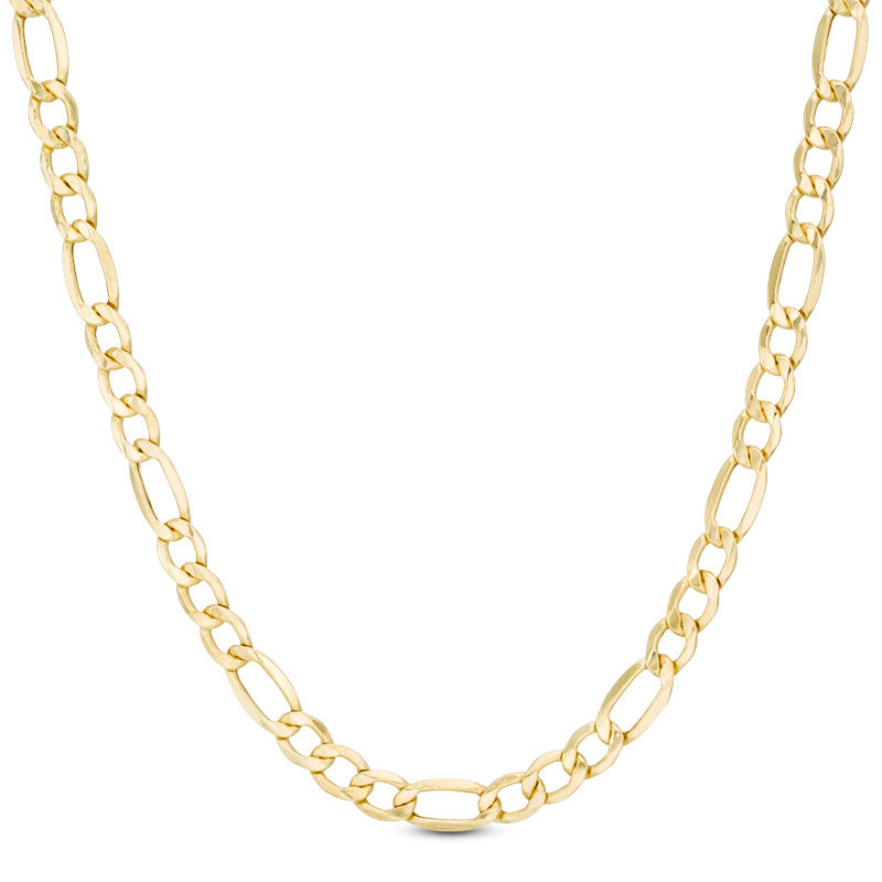 Men's 7.2mm Light Figaro Chain Necklace in 14K Gold - 26