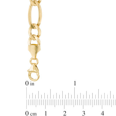 Light Figaro Chain Necklace in 14K Gold 