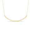 Thumbnail Image 0 of Diamond-Cut Curved Bar Necklace in 14K Gold - 17"