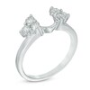 Thumbnail Image 2 of 1/2 CT. T.W. Diamond Tri-Sides Solitaire Enhancer Wrap in 14K White Gold