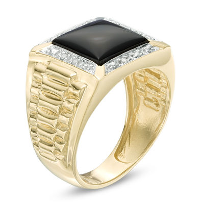 Zales mens on sale onyx rings