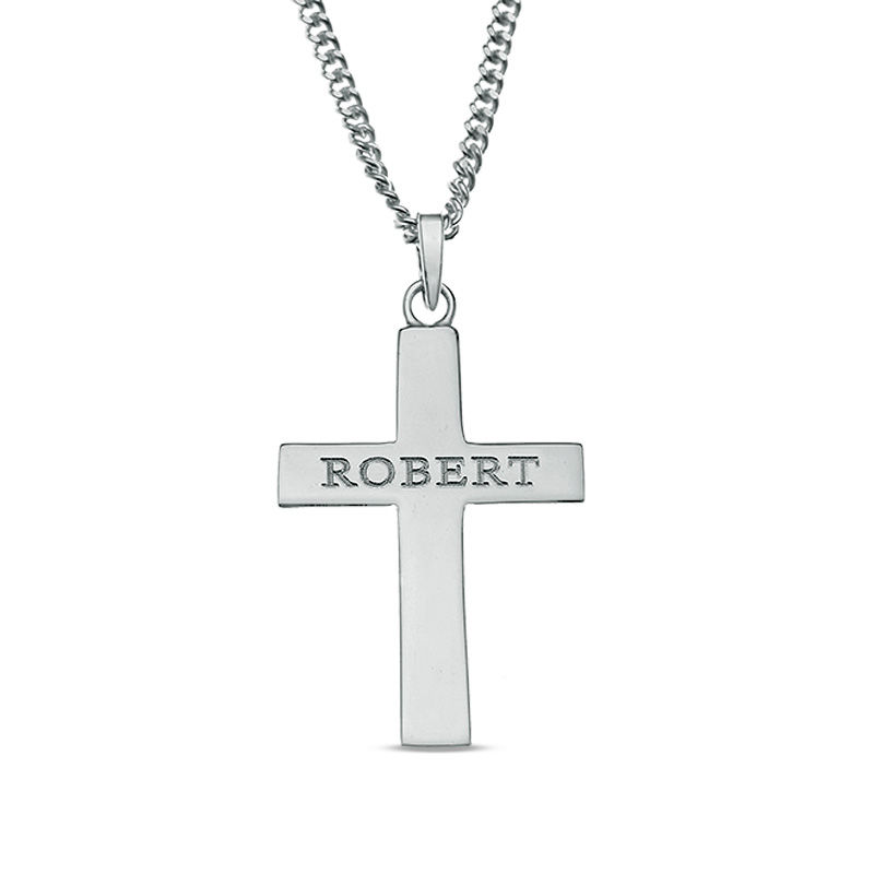 Engravable Cross Necklace | Inspiring Sobriety | The Warrior & Storm