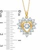 Thumbnail Image 2 of 1/2 CT. T.W. Diamond Frame Heart Pendant in 10K Gold