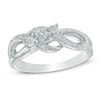 Thumbnail Image 0 of Diamond Accent Three Stone Promise Ring in Sterling Silver