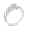 Thumbnail Image 1 of Diamond Accent Three Stone Promise Ring in Sterling Silver