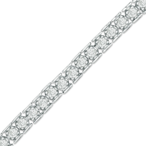 3 CT. T.w. Diamond Tennis Bracelet in Sterling Silver - 7.25"