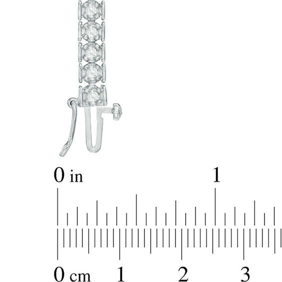 3 CT. T.w. Diamond Tennis Bracelet in Sterling Silver - 7.25"