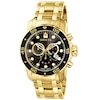 Thumbnail Image 1 of Men's Invicta Pro Diver Gold-Tone Chronograph Watch with Black Dial (Model: 0072)