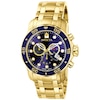 Thumbnail Image 1 of Men's Invicta Pro Diver Gold-Tone Chronograph Watch with Blue Dial (Model: 0073)