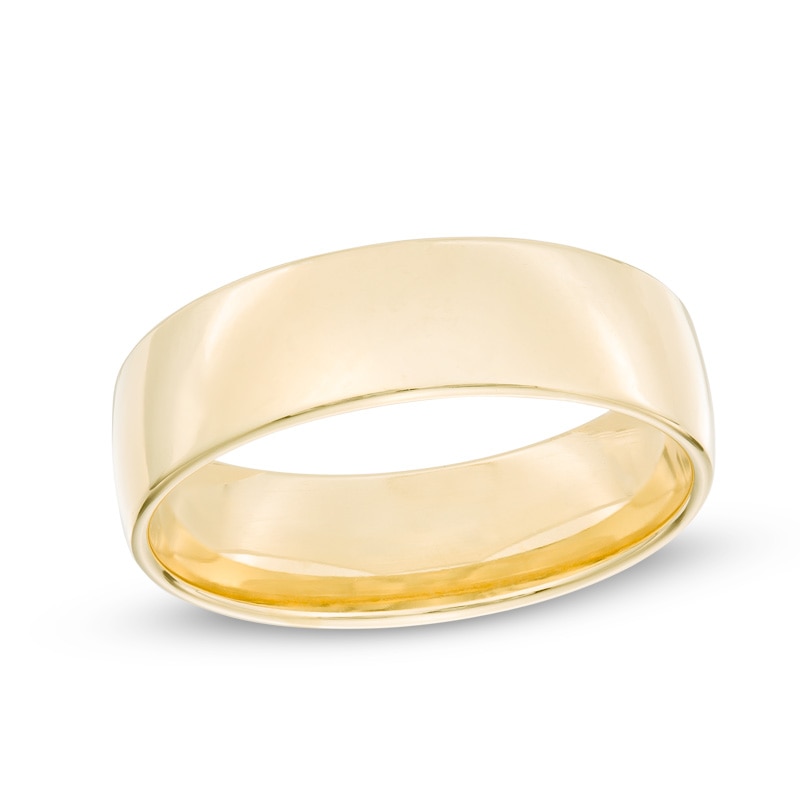Main Image 1 of Men's 6.5mm Comfort Fit Wedding Band in 14K Gold