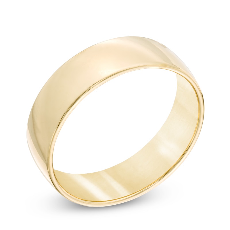 Main Image 2 of Men's 6.5mm Comfort Fit Wedding Band in 14K Gold