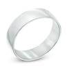 Thumbnail Image 1 of Men's 6.5mm Comfort Fit Wedding Band in 14K White Gold