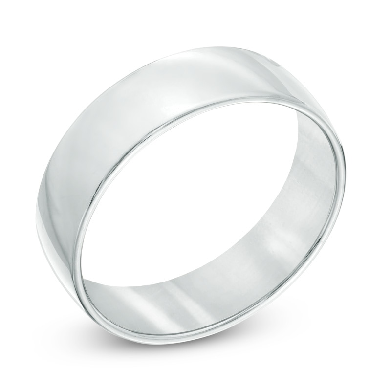 Main Image 2 of 6.5mm Comfort Fit Wedding Band in 14K White Gold
