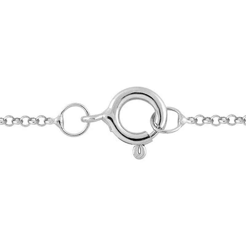 Main Image 2 of 1/10 CT. T.W. Journey Diamond Cross Pendant in 10K White Gold