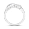 Thumbnail Image 1 of Diamond Accent Sideways Infinity Ring in Sterling Silver - Size 7
