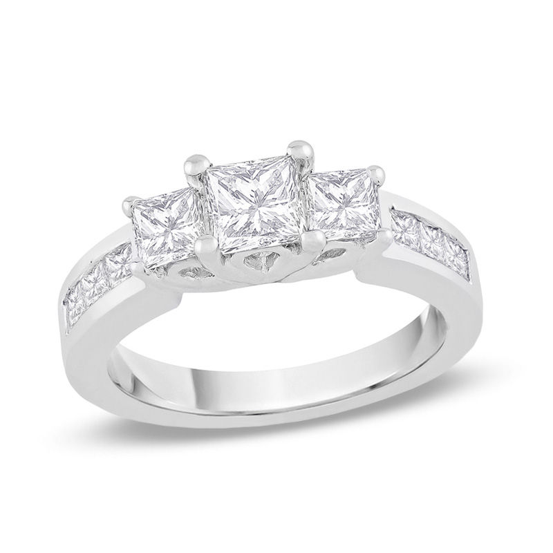 Zales 3 shop stone engagement rings