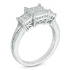 Thumbnail Image 1 of 1 CT. T.W. Diamond Three Stone Composite Engagement Ring in 10K White Gold