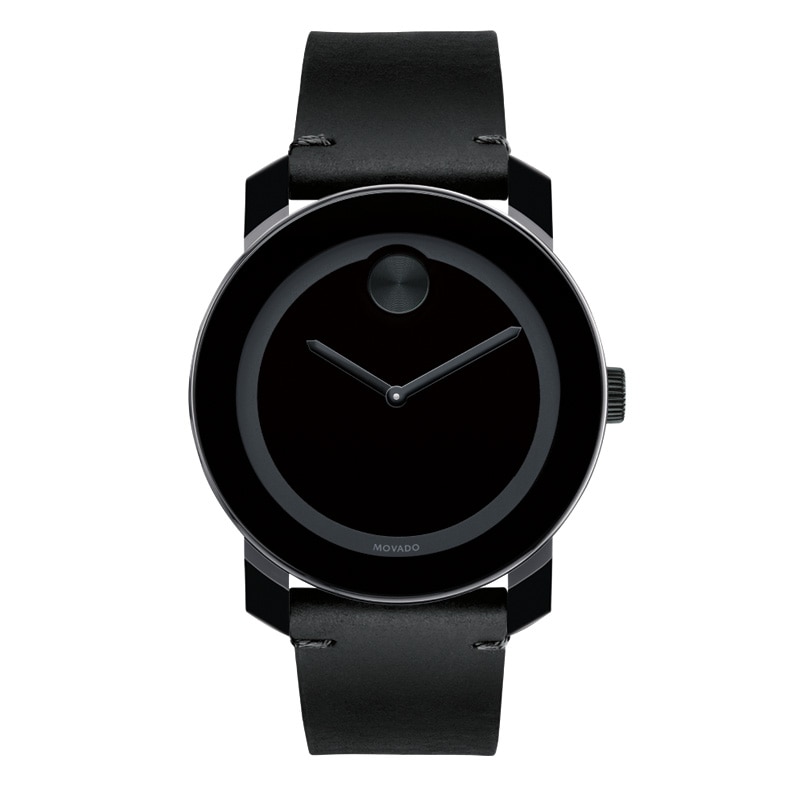 Main Image 1 of Men's Movado Bold® Strap Watch with Black Dial (Model: 3600306)