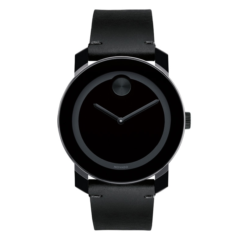 Men's Movado Bold® Strap Watch with Black Dial (Model: 3600306)