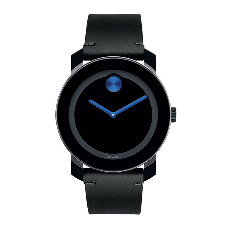 Men's Movado Bold® Strap Watch with Black Dial (Model: 3600307)