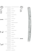 Thumbnail Image 2 of 1/5 CT. T.W. Diamond Twist Hoop Earrings in 10K White Gold