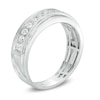 Thumbnail Image 1 of Men's 1/2 CT. T.W. Diamond Milgrain Wedding Band in 10K White Gold