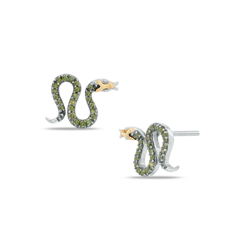 Discover 247+ 14k gold snake earrings