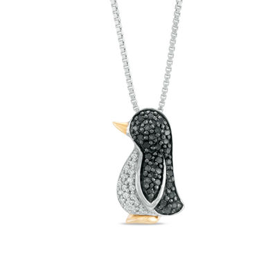gold penguin necklace