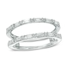 Thumbnail Image 1 of 1/2 CT. T.W. Baguette and Round Diamond Solitaire Enhancer in 14K White Gold