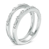 Thumbnail Image 2 of 1/2 CT. T.W. Baguette and Round Diamond Solitaire Enhancer in 14K White Gold