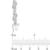 Thumbnail Image 2 of 1/2 CT. T.W. Diamond Cascading Three Stone Bracelet in Sterling Silver