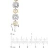 Thumbnail Image 1 of 2-1/2 CT. T.W. Diamond Square Alternating Link Bracelet in 10K Two-Tone Gold