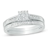 Thumbnail Image 1 of 1/3 CT. T.W. Multi-Diamond Bridal Set in 10K White Gold