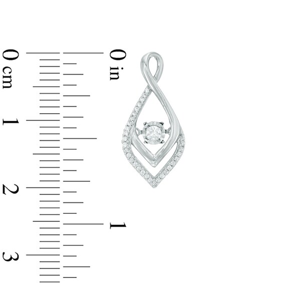 1/4 CT. T.w. Diamond Infinity-Style Drop Earrings in 10K White Gold
