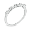 Thumbnail Image 1 of 1/5 CT. T.W. Baguette and Round Diamond Alternating Anniversary Band in 10K White Gold