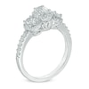 Thumbnail Image 1 of 1 CT. T.W. Oval Diamond Past Present Future® Engagement Ring in 14K White Gold
