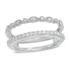 Thumbnail Image 1 of 1/3 CT. T.W. Diamond Milgrain Solitaire Enhancer in 14K White Gold