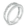Thumbnail Image 2 of 1/3 CT. T.W. Diamond Milgrain Solitaire Enhancer in 14K White Gold