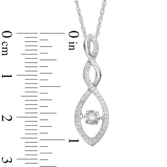 Unstoppable Love™ 1/5 CT. T.W. Diamond Cascading Drop Pendant in 10K White Gold Unstoppable Love™ 1/5 CT. T.W. Diamond Cascading Drop Pendant in 10K White Gold