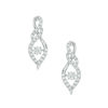 Thumbnail Image 0 of 5/8 CT. T.W. Diamond Cascading Flame Drop Earrings in 10K White Gold