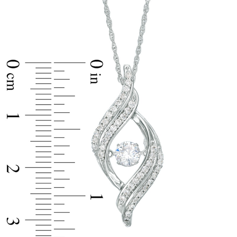 Unstoppable Love™ 3/4 CT. T.W. Diamond Open Flame Pendant in 10K White Gold