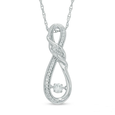 T.W. Diamond Infinity Pendant 