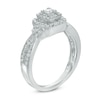 Thumbnail Image 1 of 1/3 CT. T.W. Princess-Cut Diamond Frame Engagement Ring in 10K White Gold